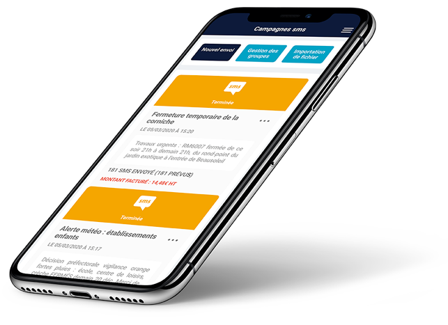 Plateforme d'envoi groupé de SMS